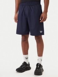 Reebok Szorty sportowe Brennan RK25563CCM Granatowy Regular Fit. Niebieskie krótkie spodenki sportowe męskie Reebok, m, bez wzorów, z syntetyku. Za 129.99 zł.