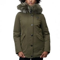 Kurtka BLAUER IRMA Zielony. Zielone kurtki damskie Blauer, xl, bez wzorów, z tkaniny, bez kaptura. Za 1,489.99 zł.