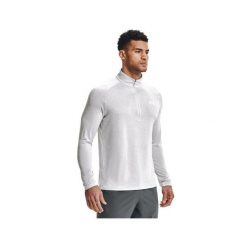 Bluzafitness męska Under Armour Tech 2.0 1/2 Zip. Szare bluzy męskie Under Armour, bez zapięcia, na fitness i siłownię. Za 199.99 zł.
