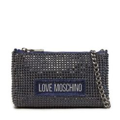 Torebka LOVE MOSCHINO. Niebieskie torebki do ręki damskie Love Moschino, bez wzorów, klasyczne, bez dodatków. Za 509.99 zł.