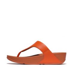 Sandały damskie FitFlop Lulu Toepost. Brązowe klapki damskie FIT FLOP, bez wzorów, bez obcasa. Za 484.50 zł.