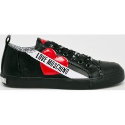 Love Moschino - Buty. Czarne obuwie sportowe damskie Love Moschino, z gumy. Za 739.90 zł.