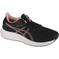 Buty do biegania Asics Patriot 13 1012B312-003 czarne. Czarne obuwie sportowe damskie bez wzorów, do biegania. Za 434.76 zł.