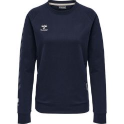 Damska bluza bawełniana Hummel Move Grid. Niebieskie bluzy sportowe damskie Hummel, bez wzorów, z bawełny, na fitness i siłownię. Za 222.00 zł.