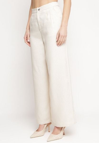 Beżowe Spodnie Palazzo z Wysokim Stanem w Stylu Garniturowym Ulmeria. Brązowe spodnie sportowe damskie Born2be, m, bez wzorów, z jeansu. Za 89.99 zł.