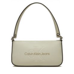 Torebka Calvin Klein Jeans. Brązowe torebki do ręki damskie Calvin Klein Jeans, bez wzorów, z jeansu, klasyczne, bez dodatków. Za 259.99 zł.