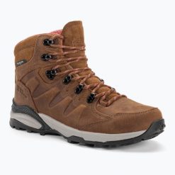 Buty trekkingowe damskie Jack Wolfskin Refugio Prime Texapore Mid. Brązowe obuwie sportowe damskie Jack Wolfskin, trekkingowe. Za 559.99 zł.