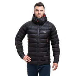 Kurtka puchowa męska Rab Electron Pro Down Jacket z kapturem. Brązowe kurtki męskie RAB, na zimę, l, bez wzorów, z puchu, sportowe, z kapturem. Za 1,333.67 zł.