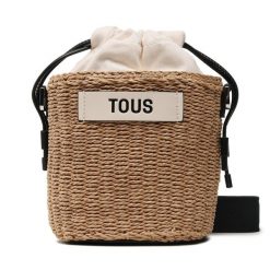 Torebka TOUS. Brązowe listonoszki damskie tous, bez wzorów, bez dodatków. Za 799.99 zł.