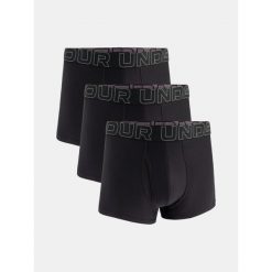 Bokserki męskie Under Armour M Perf Tech 3in Mix Mix, 3-pak. Czarne bokserki męskie Under Armour, m, bez wzorów, z materiału. Za 272.99 zł.