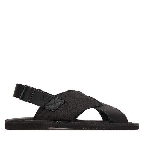 Sandały Emporio Armani. Czarne sandały męskie Emporio Armani, bez zapięcia. Za 640.99 zł.