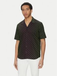 KARL LAGERFELD Koszula 605445 552689 Czarny Regular Fit. Czarne koszule męskie KARL LAGERFELD, l, bez wzorów, z bawełny, bez kołnierzyka, bez ramiączek. Za 649.99 zł.