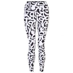 Legginsy Damskie Influential Graffiti. Białe legginsy damskie Dare 2b, bez wzorów, z elastanu, do biegania. Za 225.99 zł.