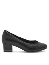 Go Soft Czółenka RST-FLEX-01 Czarny. Czarne czółenka damskie GO SOFT, bez wzorów, ze skóry, bez obcasa, bez zapięcia. Za 199.99 zł.