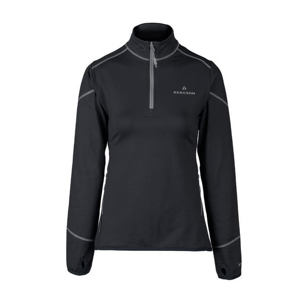 Bluza damska Swiftlayer half zipp 1VTX. Czarne bluzy damskie Bergson, na zimę, bez wzorów, bez kaptura. Za 194.00 zł.