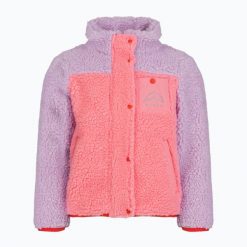 Bluza polarowa dziecięca KADVA RODVIK KDG. Czerwone bluzy dla dziewczynek KADVA, bez wzorów, z materiału, bez ramiączek, bez kaptura. Za 179.99 zł.