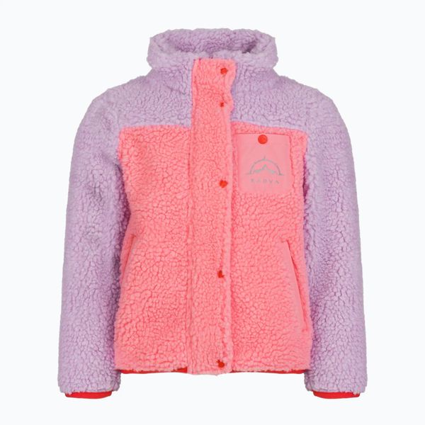 Bluza polarowa dziecięca KADVA RODVIK KDG. Czerwone bluzy dla dziewczynek KADVA, bez wzorów, z materiału, bez ramiączek, bez kaptura. Za 179.99 zł.