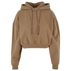 Bluza damska z kapturem Urban Classics. Brązowe bluzy damskie Urban Classics, bez wzorów, z kapturem. Za 267.50 zł.