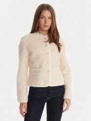 Guess Kożuch W5BL69 W3860 Écru Regular Fit. Płaszcze damskie Guess, l, z aplikacjami, z syntetyku, bez kaptura. Za 529.99 zł.