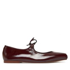 Baleriny Balagan. Czerwone baleriny damskie BALAGAN, bez wzorów, bez obcasa. Za 455.99 zł.