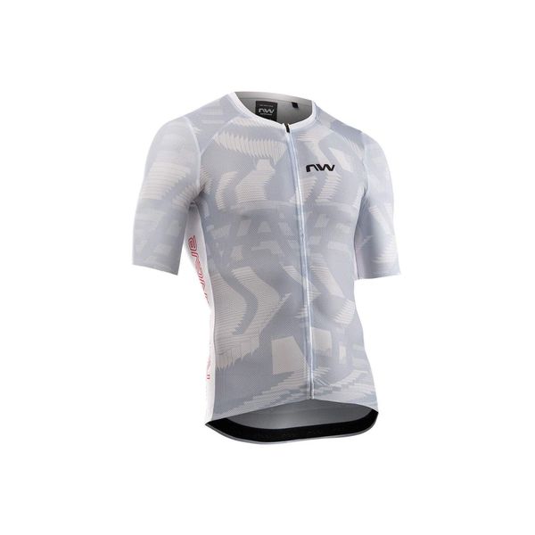 Koszulka rowerowa gravel szosa NORTHWAVE Blade Air Jersey jasny szary. Czerwone buty sportowe męskie Northwave, na lato, m, bez wzorów, z jersey, bez kołnierzyka, bez ramiączek, rowerowe. Za 216.00 zł.