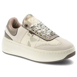 Sneakersy damskie Anekke, cholewka ze skóry naturalnej sznurowane na solidnej podeszwie, beżowe, 42370-491. Brązowe półbuty damskie Anekke, bez wzorów, ze skóry, bez obcasa, bez zapięcia. Za 359.00 zł.