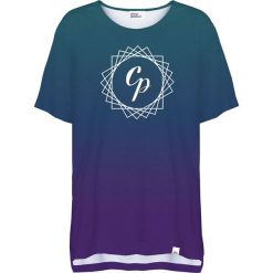 Colour Pleasure Koszulka damska CP-033 291 zielono-fioletowa r. uniwersalny. T-shirty damskie Colour Pleasure. Za 76.57 zł.