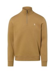 Polo Ralph Lauren Bluza Mężczyźni Materiał dresowy brązowy, L. Brązowe bluzy męskie Polo Ralph Lauren, l, bez wzorów, z bawełny, bez kaptura. Za 479.95 zł.