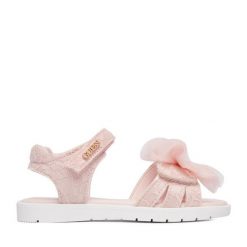 Sandały Guess. Czerwone sandały dziewczęce Guess, bez zapięcia. Za 149.99 zł.