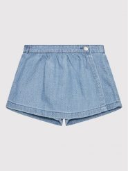 United Colors Of Benetton Szorty materiałowe 4JQEG900E Błękitny Regular Fit. Niebieskie spodenki dla dziewczynek United Colors Of Benetton, bez wzorów, z bawełny. Za 99.99 zł.