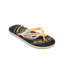 Klapki dla Mężczyzn MOLOKAI SCREEN. Żółte buty sportowe męskie Quiksilver, z gumy, bez zapięcia. Za 99.99 zł.