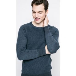 Blend - Sweter. Szare swetry przez głowę męskie Blend, z bawełny, z okrągłym kołnierzem. W wyprzedaży za 49.90 zł.