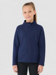 BLUZA DZIEWCZĘCA 4F SPORTOWA TRENINGOWA ROZPINANA Z KAPTUREM. Czarne bluzy dla dziewczynek 4f, bez wzorów, z materiału, bez ramiączek, z kapturem. Za 66.42 zł.