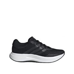 Buty biegowe adidas Treadmove Noir. Czarne obuwie sportowe damskie Adidas, bez wzorów, z materiału, do biegania. Za 184.99 zł.