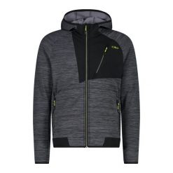 Bluza z kapturem Stretch Performance CMP. Brązowe bluzy męskie CMP, s, bez wzorów, z polaru, z kapturem. Za 434.60 zł.