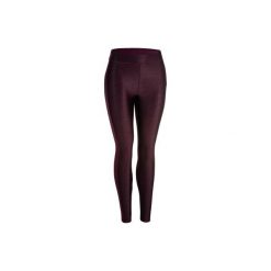 Legginsy fitness kardio damskie 120 bordowe. Fioletowe legginsy damskie DOMYOS, l, bez wzorów, z elastanu, na fitness i siłownię, climacool (adidas). Za 59.99 zł.