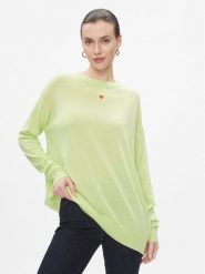 MAX&Co. Sweter Derrik Zielony Relaxed Fit. Zielone swetry damskie MAX&Co., xs, bez wzorów, z wełny, bez kołnierzyka, bez ramiączek, bez kaptura. Za 409.99 zł.