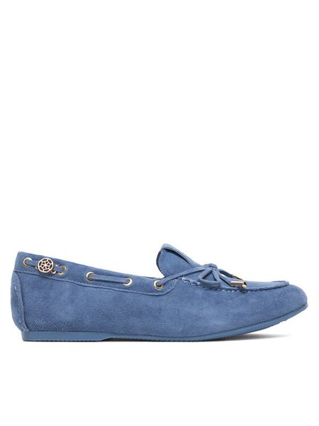 Guess Mokasyny FLPAIS SUE14 Niebieski. Niebieskie mokasyny damskie Guess, ze skóry. Za 419.99 zł.
