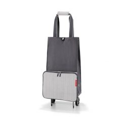 Wózek foldabletrolley, herringbone grey. Szare torby i plecaki dziecięce Reisenthel, z materiału, duże. Za 211.00 zł.