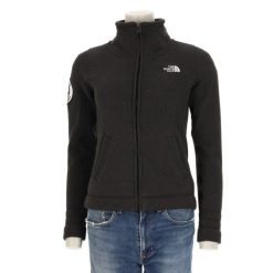 Second life - The North Face kurtka polar damska - Jak nowy. Czarne kurtki damskie The North Face, l, bez wzorów, z polaru, bez kaptura, narciarskie. Za 170.36 zł.