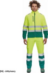 CERVA SEVILLA HV - bluza polarowa - żółty/szary XL. Szare bluzy męskie CERVA, m, bez wzorów, z polaru, bez kaptura. Za 103.64 zł.