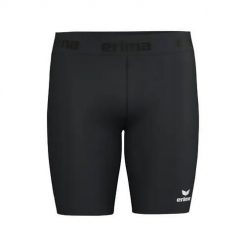 Obcisłe legginsy Erima T&F w kolorze czarnym. Czarne legginsy sportowe męskie Erima, l, bez wzorów, z elastanu, krótkie, do biegania. Za 151.50 zł.