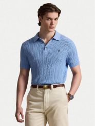 Polo Ralph Lauren Polo 710B13893004 Niebieski Regular Fit. Niebieskie koszulki polo męskie Polo Ralph Lauren, m, bez wzorów, z bawełny, bez ramiączek. Za 1,199.00 zł.