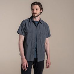 Koszula Craghoppers Kiwi II. Szare koszule męskie Craghoppers, m, bez wzorów, casualowe, bez kołnierzyka, bez ramiączek. Za 239.90 zł.