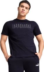 Koszulka męska Puma Sport Graphic Tee granatowa 684617 16 XL. Koszulki sportowe męskie Puma, m, bez wzorów, bez kołnierzyka, bez ramiączek. Za 89.96 zł.