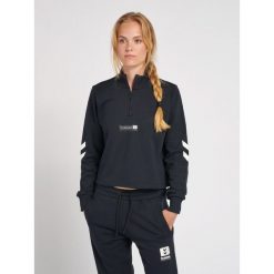Bluza damska Hummel hmlLGC nikka. Czarne bluzy sportowe damskie Hummel, xs, bez wzorów, bez kaptura, na fitness i siłownię. W wyprzedaży za 183.00 zł.