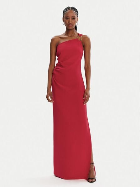 KAOS Sukienka wieczorowa RP1CO080 Czerwony Regular Fit. Czerwone sukienki damskie KAOS, bez wzorów, z syntetyku, wizytowe, bez kołnierzyka, bez ramiączek. Za 549.99 zł.