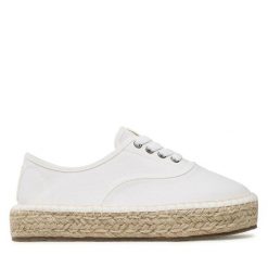 Espadryle Big Star Shoes. Białe espadryle damskie BIG STAR SHOES, bez wzorów, retro, bez obcasa, bez zapięcia. Za 129.99 zł.