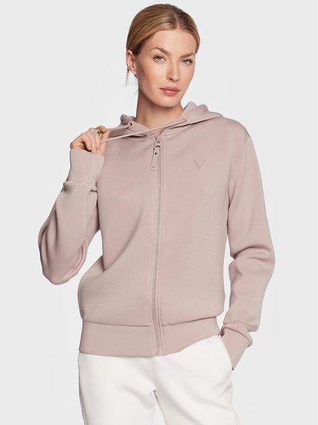 Guess Bluza Allie V3RQ11 K7UW2 Różowy Regular Fit. Czerwone bluzy damskie Guess, xs, z aplikacjami, z wiskozy, bez kaptura. Za 229.99 zł.