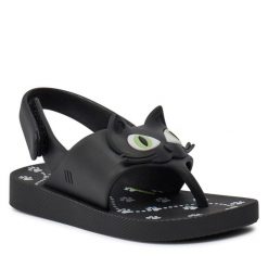 Sandały Melissa. Czarne sandały dziewczęce Melissa, bez zapięcia. Za 149.99 zł.